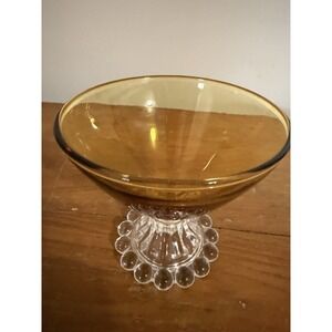 Anchor Hocking Glass Berwick Boopie Amber Pattern Champagne Sherbet Glass 3 1/2"